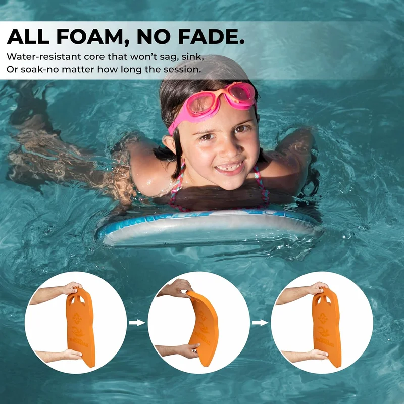 Nivia  Nivia SpeedBoard for Swimming - Kickboard for Beginners Training, Float Pad with All Holding Angles (Orange)  | Best Price UAE