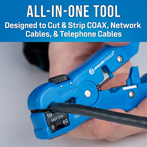 Jonard Tools UST-596 Universal Cable Stripper for RG59 and RG6 COAX, Network, and Telephone Cables - Image 2
