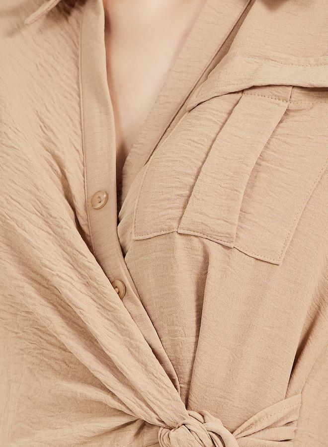 Styli Wrap Midi Dress  - Image 5
