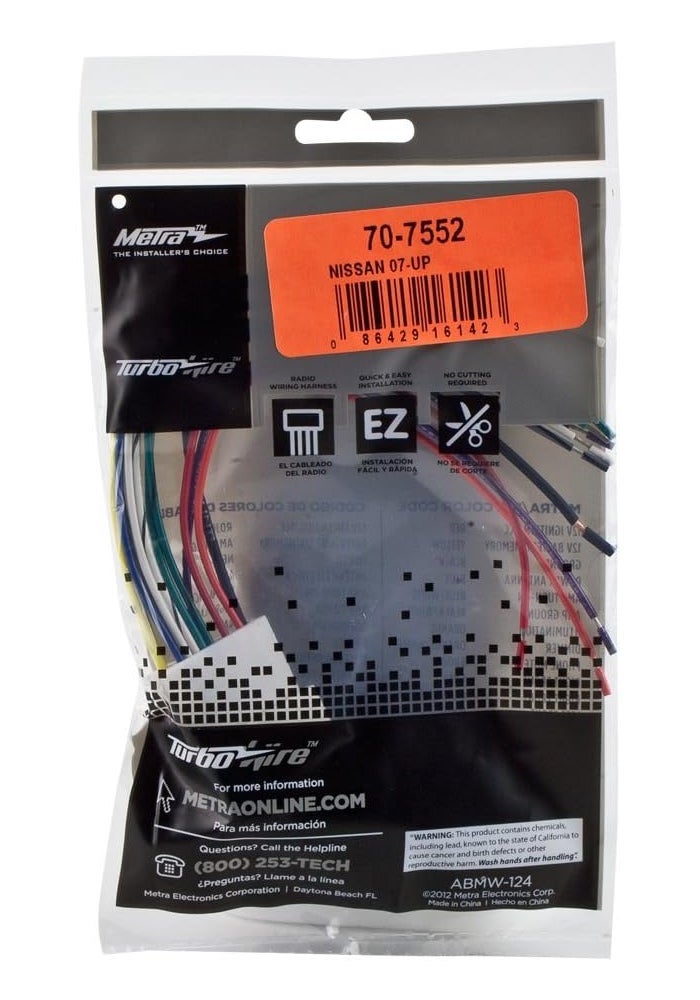 Nan موصل أسلاك الراديو Metra 70-7552 لسيارات نيسان وسوبارو - Image 2