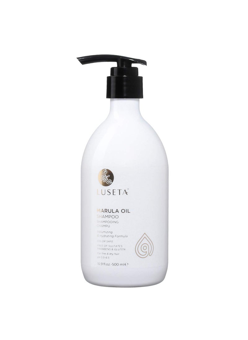 L LUSETA Luseta Marula Oil Hydrating Hair Shampoo - Salon Quality Shampoo that Cleanses, Protects, Nourishes and Conditions, Sulfate-free, 16.9oz 