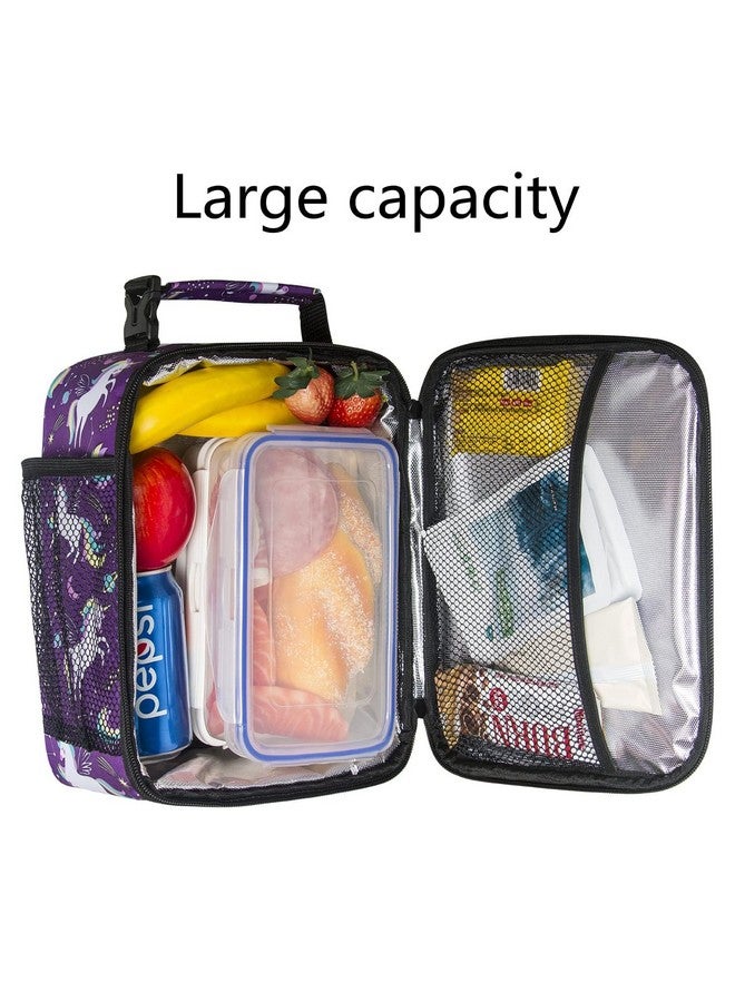 Hap Tim Kids Lunch Box for Girls Boys, Reusable Lunch Bag for Kids, Spacious Lunchbox, Insulated Lunchbag, Purple Unicorn(18654-PP) - Image 5