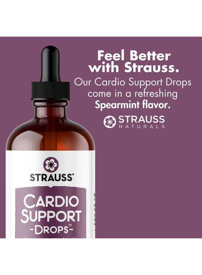 Strauss Heartdrops Naturals Cardio Support Drops, Natural Herbal Supplement to Support a Healthy Cardiovascular System, Non-GMO, Vegan, Gluten-Free, Soy Free, 7.6 fl oz (225ml) - Image 4