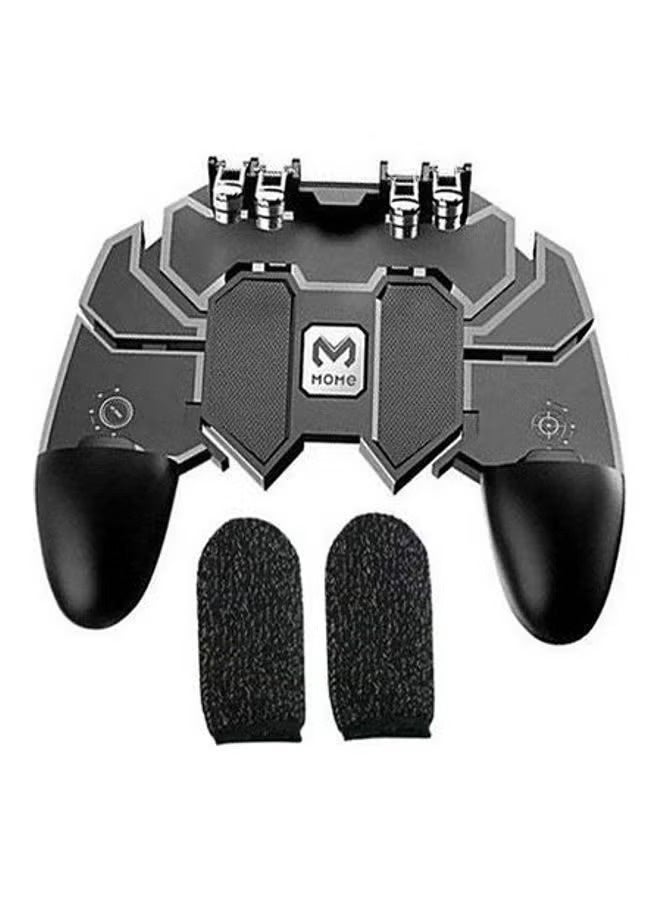 Memo AK-66 PUBG Mobile Wireless Joystick With 4 Trigger + 1 Pair Finger Gloves Sleeve Touch - Image 1