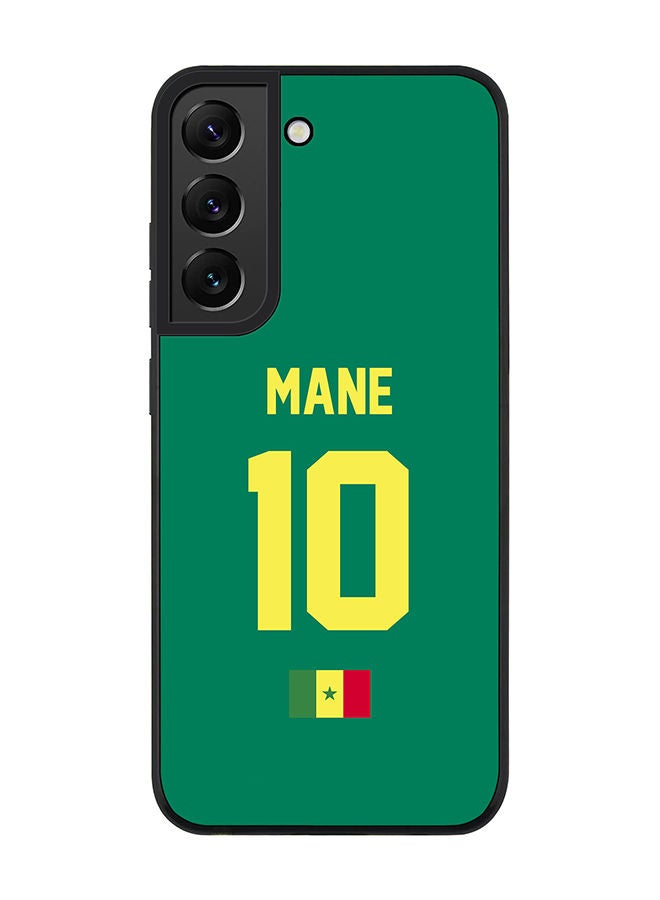 Stylizedd Rugged Black edge case for Samsung Galaxy S21 FE 5G Slim fit Soft Case Flexible Rubber Edges Anti Drop TPU Gel Thin Cover - Football Team - Senegal Player Name - Mane - Image 1