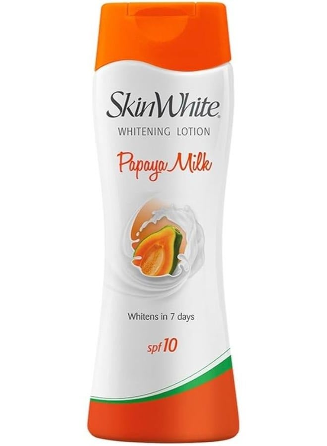skin white Whitening Lotion Papaya Milk SPF 10 Whitens Skin in 7 Days 200 ml