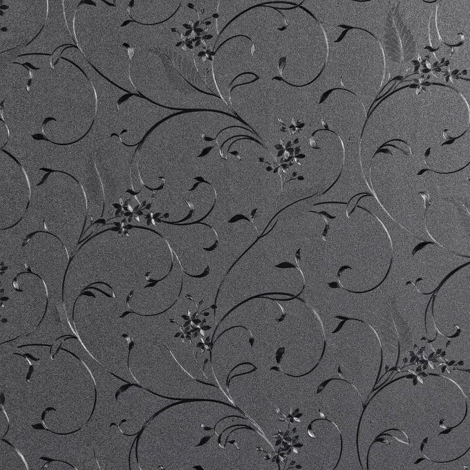 TOTAL BLACKOUT WINDOW FILM100 LIGHT BLOCKING PRIVACY GLASS DOOR FILM ETCHED FLOWERSROOM DARKENING WINDOW CLINGNO GLUEHEAT CONTROLANTI UV FOR DAY SLEEP HIGH PRIVACY35IN BY 157IN