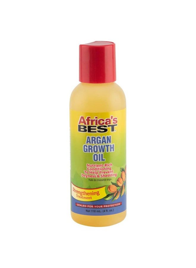 Africa's BEST Argan Growth Oil, Nutrient Rich Formula, Strengthens Hair, Stimulates Hair Growth, Conditions to Help Prevent Dryness and Shedding, 4oz Bottle 