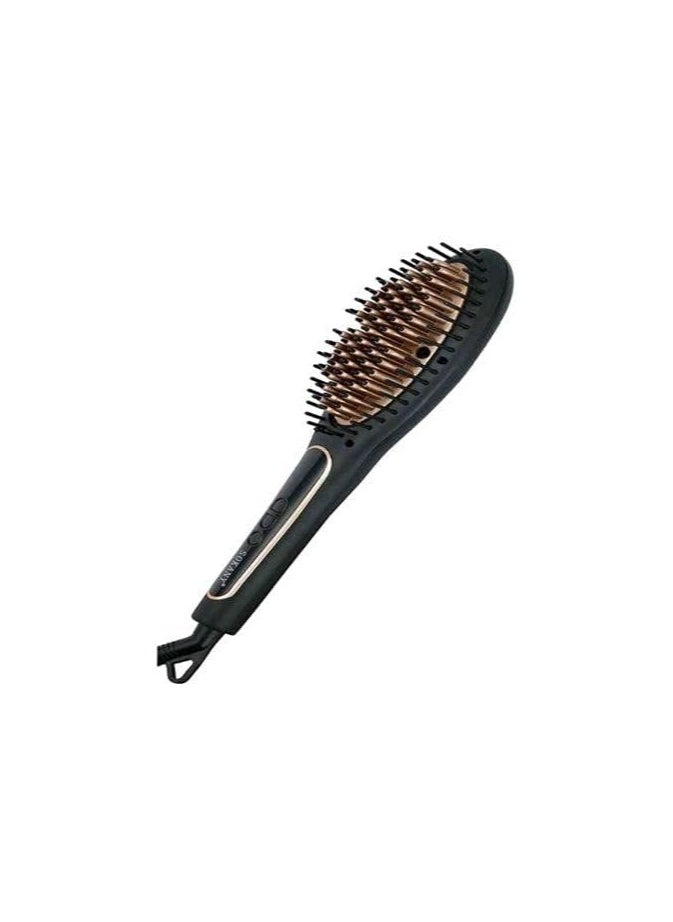 sokany - Sokany Thermal Hair Straightener Brush for Salon Straight Hair - Black Sokany Ceramic Hair Straightener Brush Ionic 1030I_ 1 Year Warranty - Image 1