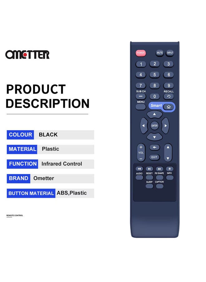 GXJA Fit for Sanyo LED TV Remote Control DP50E84 DP55D33