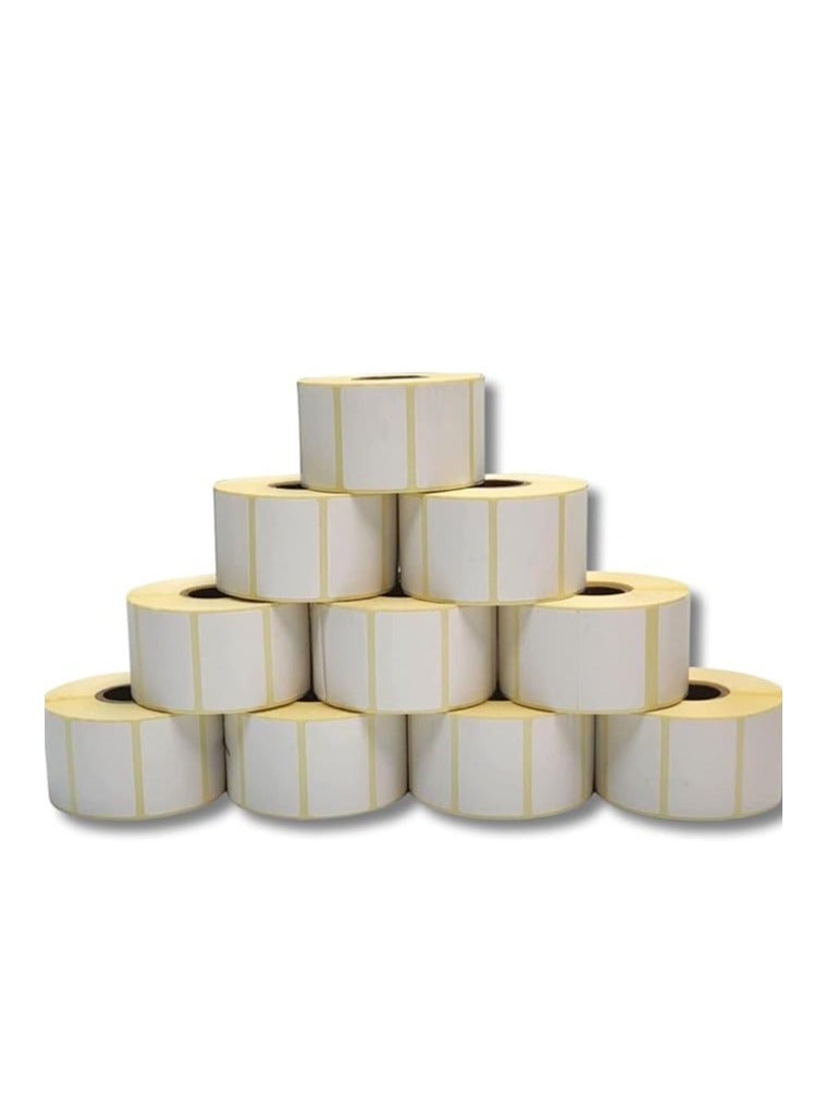 Terabyte Direct Thermal Barcode Label Sticker POS 38mm x 40mm  1000 Labels per  10 Rolls - Image 1