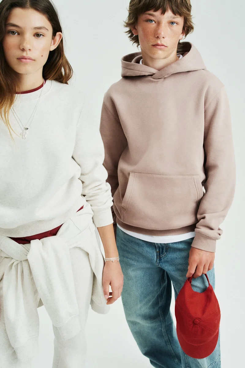 H&M Brushed-inside hoodie