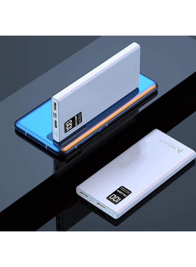 ALFY & CO 20000 mAh Power Bank Portable Charger USB Type C Battery Pack 22.5W Fast Charging Compatible with iPhone 16 15 14 13 Pro Max Samsung Galaxy Z Fold 6 S24 S23 S22 S21 Ultra Apple Watch Airpods iPad white  - Image 5