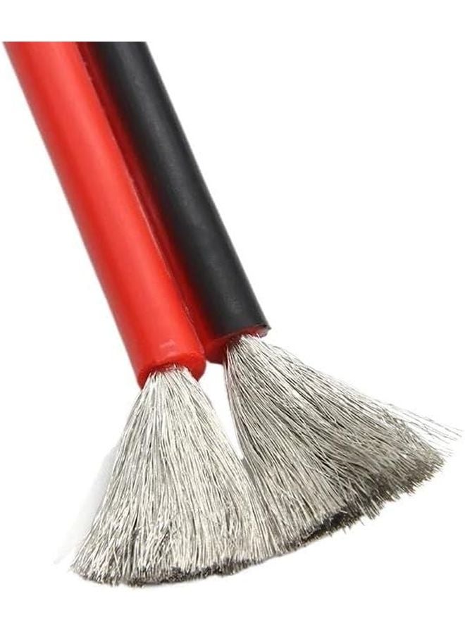 سلك السيليكون المرن 2 دبوس أسود أحمر 22AWG 1 متر كابل كهربائي لمصباح السيارة LED - Image 2