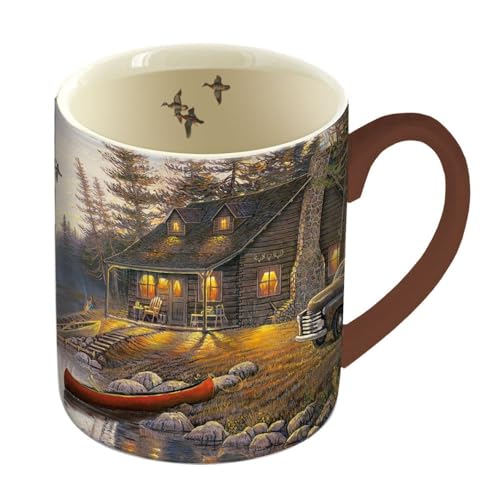 Lang Lake Retreat Mug by Sam Timm, 14 oz., Multicolored - Image 4