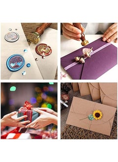 DMG TECH Sealing Wax Beads Kit 600Pcs Diy Wax Seal Set Includes 24 Colors Wax Seal Beads Wax Warmer Wax Stamp Envelopes Metallic Pen For Gifts Letters Crafts Wedding Invitation And Decoration Sealing  - Image 5
