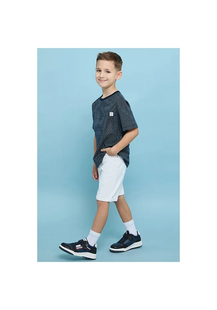 R&b Solid Shorts with Button Closure
