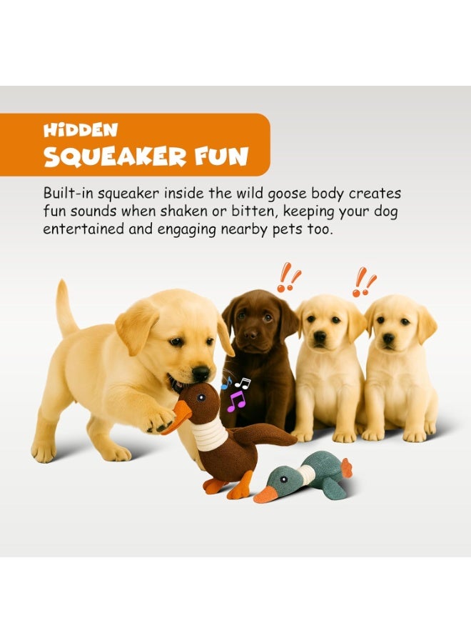 FUNFY Pack of 3 Crinkle Duck Toys for Small and Medium Dogs, Plush Ducks with Soft Squeaker, Fun Indoor Chew and Play Toy, Not for Aggressive Chewers - Image 4