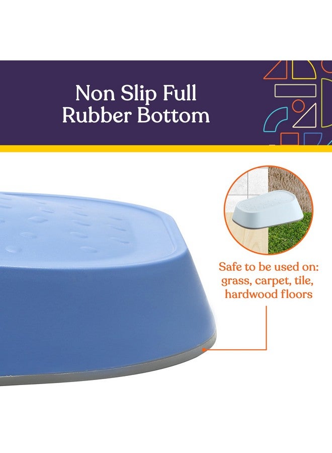 Special Supplies Special Supplies Set of 5 Stepping Stones for Kids Indoor and Outdoor Balance Blocks Promote Coordination, Balance Strength Child Safe Rubber, Non-Slip Edging (Ocean) - Image 4