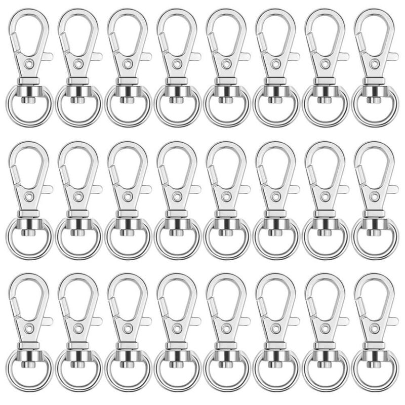 anezus 100Pcs Key Chain Clip Hooks Swivel Lanyard Snap Hook Keychain Hooks for Lanyard Key Rings Crafting