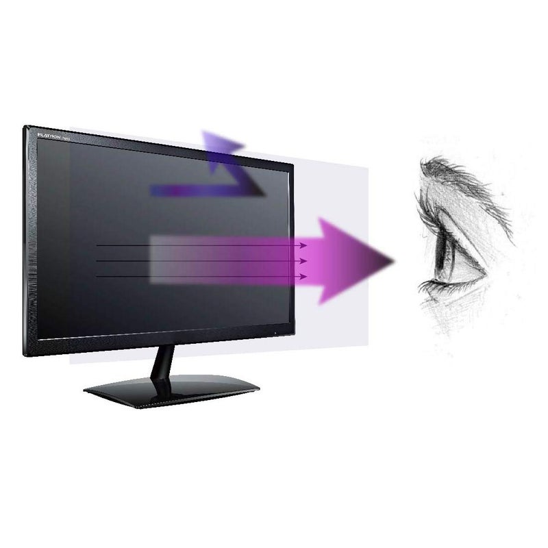 EZ-Pro Screen Protector Premium Anti Blue Light and Anti Glare Screen Protector (3 Pack) for 21.5 Inches Widescreen Desktop Monitor. Filter Out Blue Light and Relieve Computer Eye Strain to Help You Sleep Better - Image 1