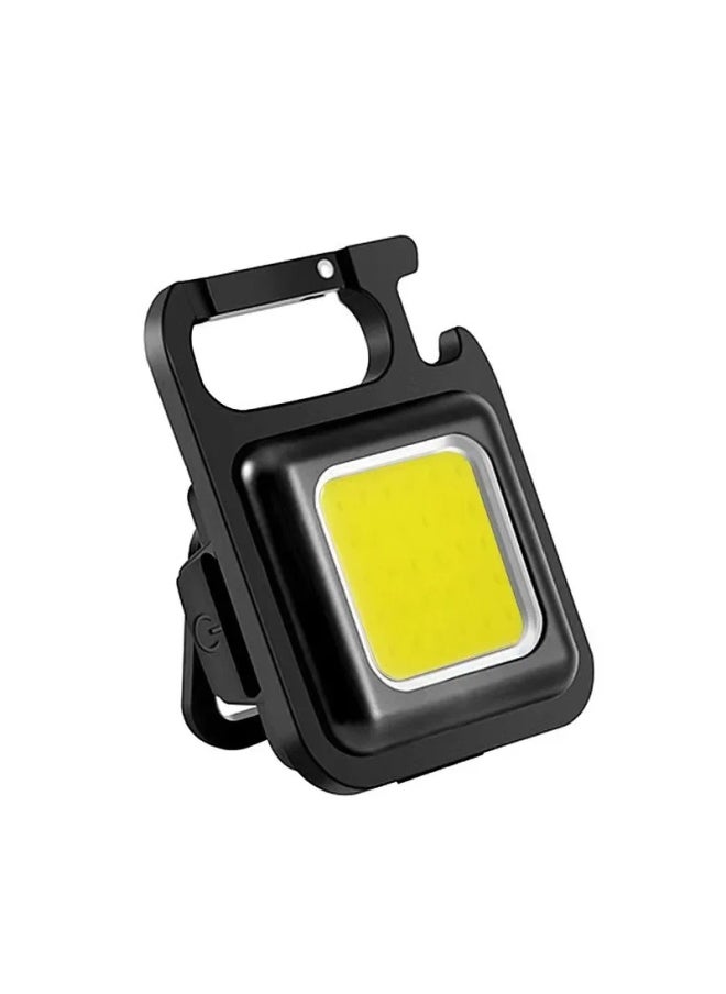 Generic - Portable Multi-Function Keychain Light Outdoor Emergency Mini Work Light High Magnetic Field Compact Torch For Camping And Hikin-Color:Aluminum Alloy Keychain Lamp [200 MA] European And American Quality - Image 1