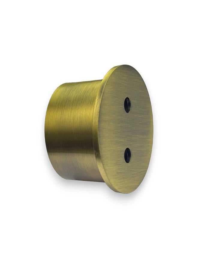 Moksh Plus Conceal Socket 3/4 Inch/19mm Fully Brass Material Plate Conceal Bracket for Wall to Wall Curtain Window Rods, Perfect for Pipe and Attractive Finials (Pack of 1 Pcs.) (Antique) - Image 1