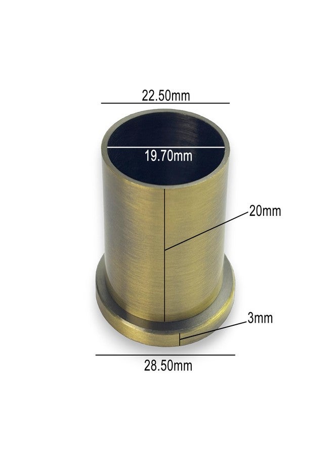 Moksh Plus Conceal Socket 3/4 Inch/19mm Fully Brass Material Plate Conceal Bracket for Wall to Wall Curtain Window Rods, Perfect for Pipe and Attractive Finials (Pack of 1 Pcs.) (Antique) - Image 2