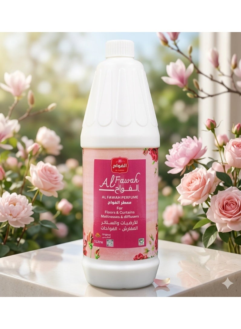 عطر الفواه الفاخر متعدد الاستخدامات - 1 لتر (عبوة واحدة) | عطر زهري يدوم طويلاً للأرضيات والستائر والموزعات والمراتب - Image 2