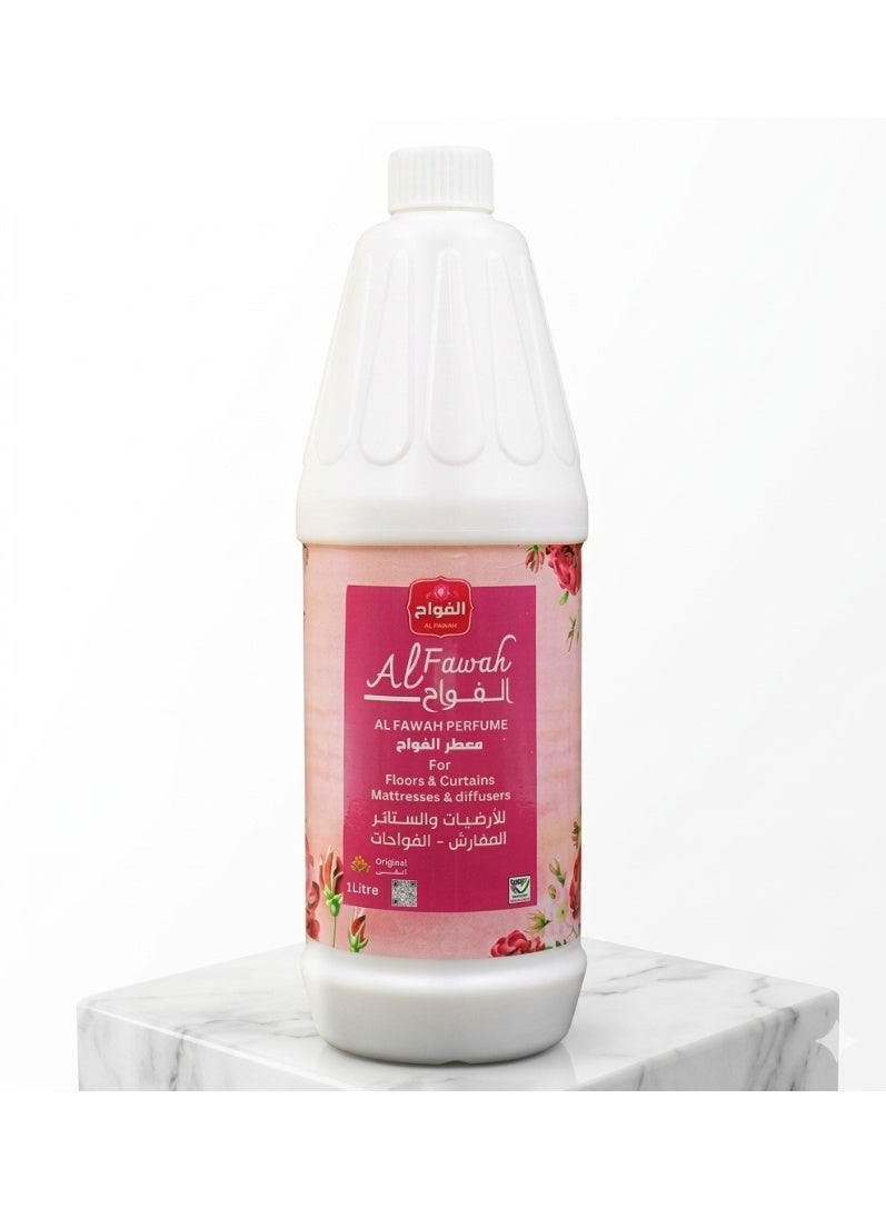 عطر الفواه الفاخر متعدد الاستخدامات - 1 لتر (عبوة واحدة) | عطر زهري يدوم طويلاً للأرضيات والستائر والموزعات والمراتب - Image 3