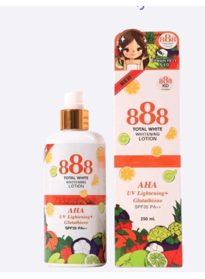 888 توتال وايت لوشن تبييض أبيض توتال 888، 250 مل - Image 1