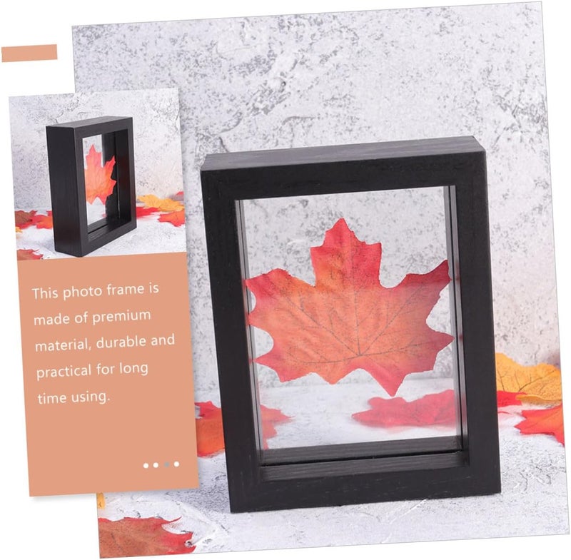 FOMIYES 2pcs 6-inch Specimen Frames for Pressed Flowers Double-sided Glass Display Frame for Botanical Art Home Décor - Image 4