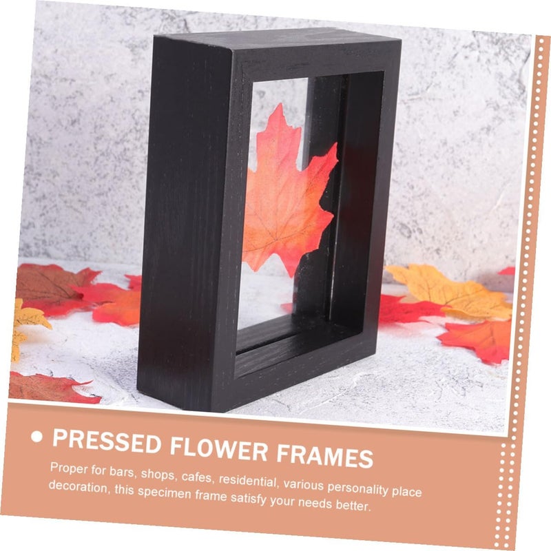 FOMIYES 2pcs 6-inch Specimen Frames for Pressed Flowers Double-sided Glass Display Frame for Botanical Art Home Décor - Image 5