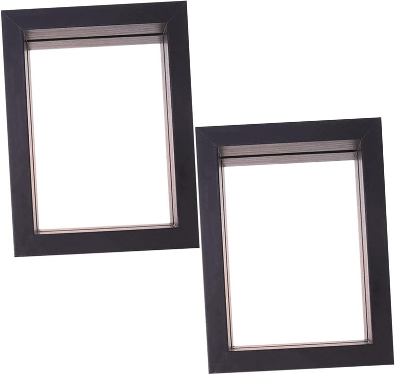 FOMIYES 2pcs 6-inch Specimen Frames for Pressed Flowers Double-sided Glass Display Frame for Botanical Art Home Décor - Image 1