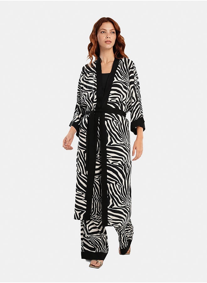 Carina Zebra Pattern Robe  - Image 5