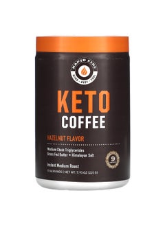 Rapidfire RAPIDFIRE, Keto Coffee, Hazelnut, Instant, Medium Roast, 7.93 oz (225 g)  - Image 1