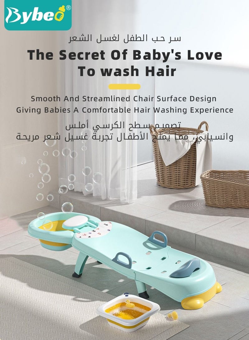 Bybeo Toddler Head Hair Rinser Salon Chair With Baby Bath Washing Hair Shower Shampoo Cup for Infants Kids - Image 2