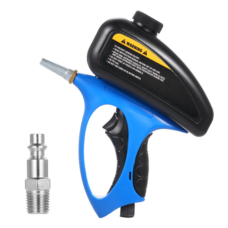 Anti-rust Sandblaster Handheld Pneumatic Sand Blast Machine Glass Tombstone Sprayer Sandblasting Machine With Small Nozzle - Image 1