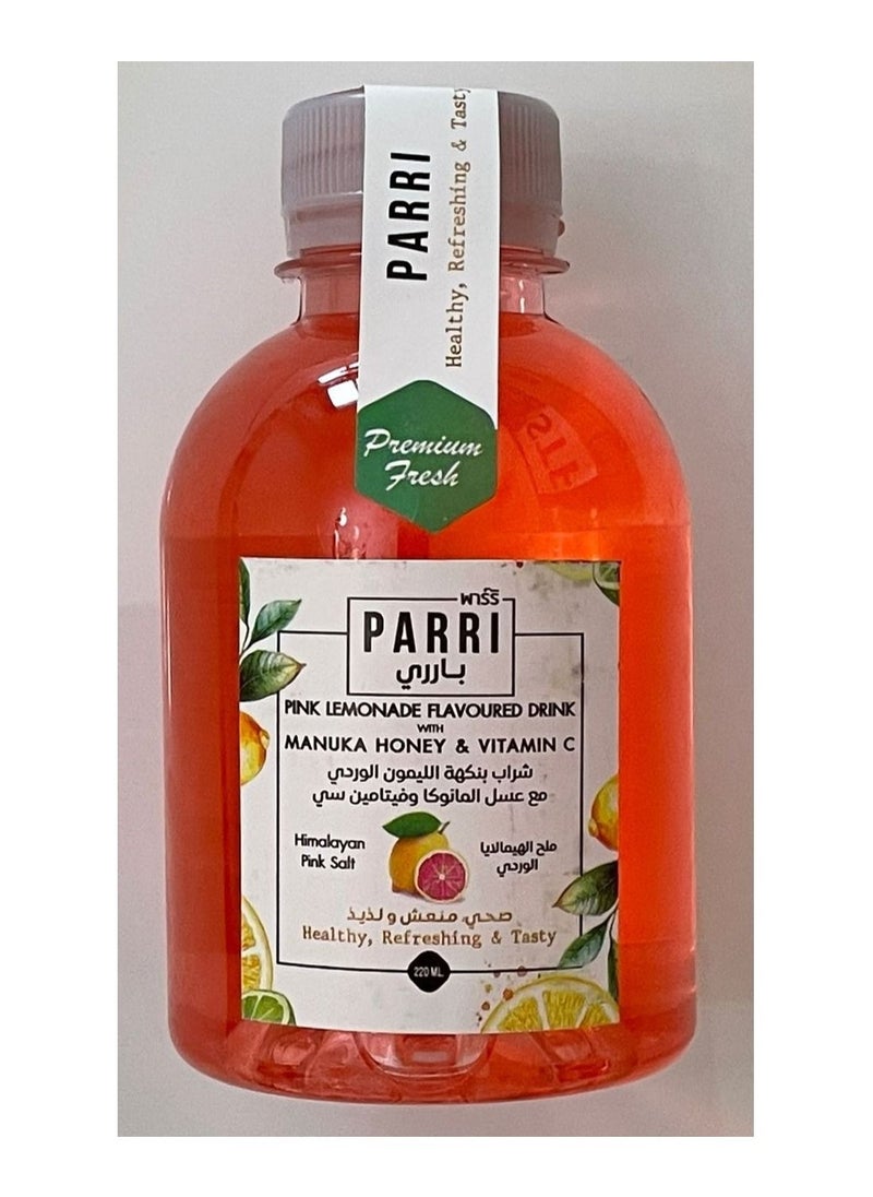 PARRI - PINK LEMONADE FLAVOURED DRINK WITH MANUKA HONEY & VITAMIN C - Image 1