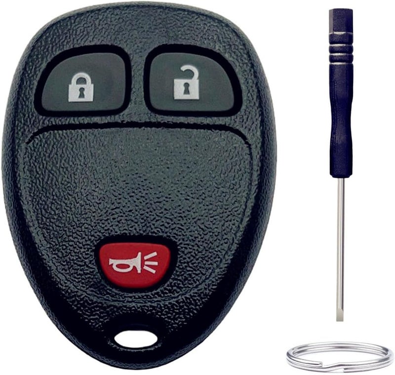 ADUDS Key Fob Shell Replacement for Buick/Chevy Avalanche Equinox Express Silverado Traverse/GMC Sierra/Pontiac Torrent 3 Button Car Keyless Entry Remote Control Key Fob Case Cover (3 Button) - Image 1