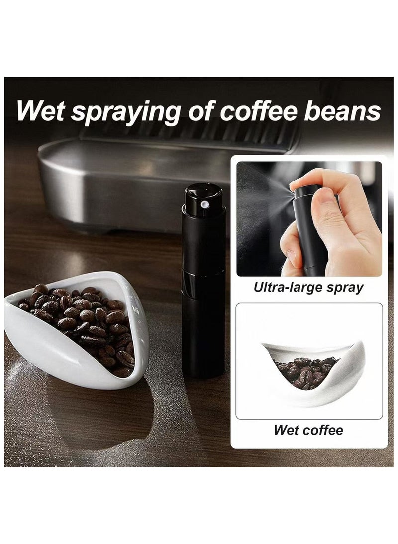 دان كولين صينية حبوب القهوة وزجاجة رش وملعقة RDT طقم مكون من 3 قطع، ملحقات بار القهوة، وعاء جرعات من السيراميك، طقم صينية قياس جرعة واحدة، هدية لمحبي القهوة - Image 2