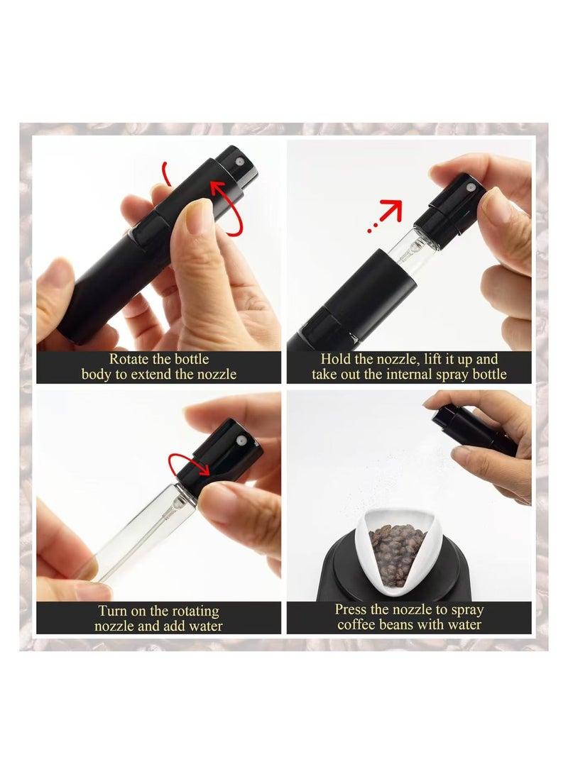 دان كولين صينية حبوب القهوة وزجاجة رش وملعقة RDT طقم مكون من 3 قطع، ملحقات بار القهوة، وعاء جرعات من السيراميك، طقم صينية قياس جرعة واحدة، هدية لمحبي القهوة - Image 3