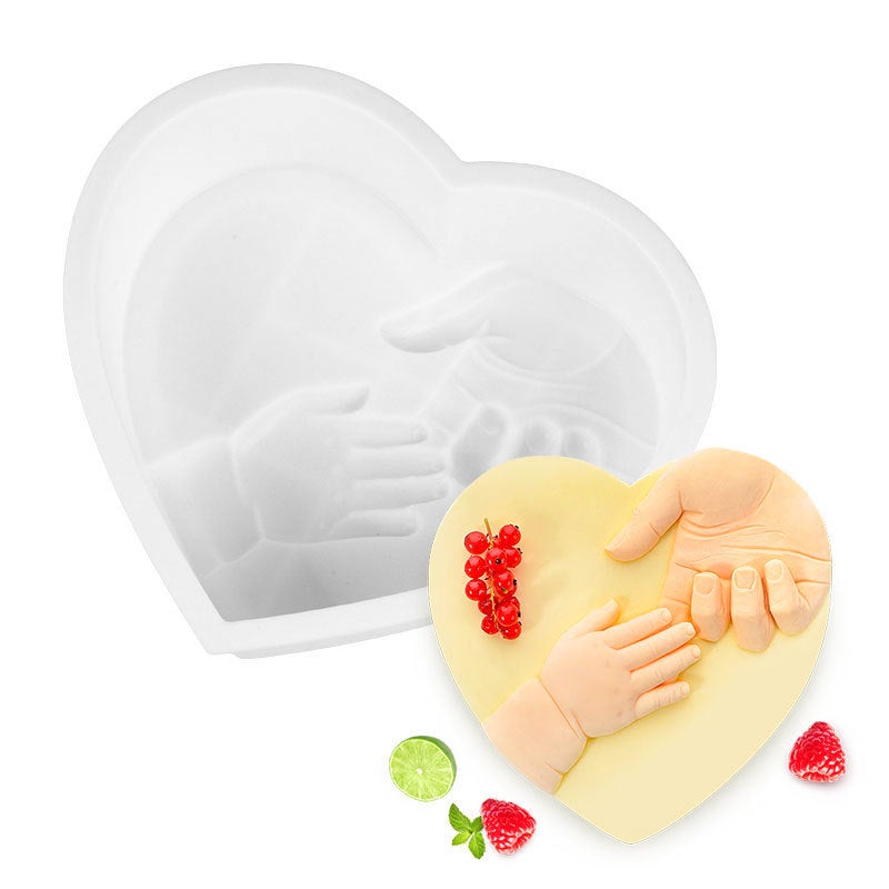 Good Time Manufacturers Silicone Mold 3 Italian Same Mousse Mold Suit Diy Heart-Shaped Foot Cake Mold - Image 3