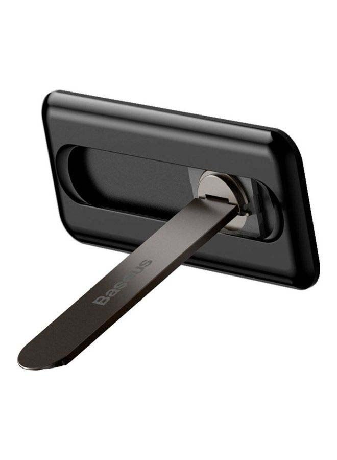 NIBEMINENT Thin Kickstand For Cell Phone Case Horizontal Vertical Desk Stand Holder Accessories iPhone 14 13 12 11 SE Mini Pro Max Galaxy S22 S21 S20 Fe Ulra And Any Cellphone Black  - Image 1