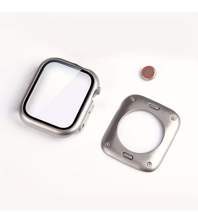 حالة كمبيوتر صلبة لساعة Apple Watch 45 مم 41 مم غطاء Ultra مقاوم للسقوط مع واقي شاشة - Image 4