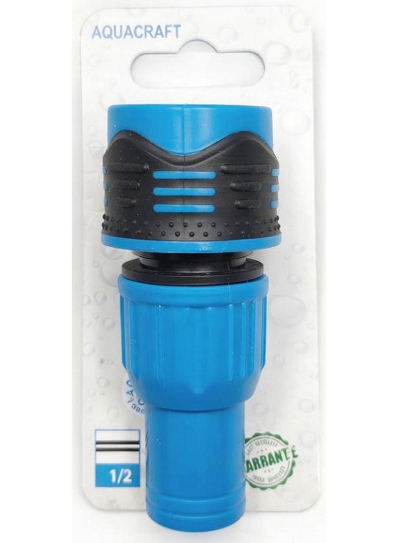 AQUA CRAFT Hose Connector Blue And Black Abs 0.5 Inch - Image 1
