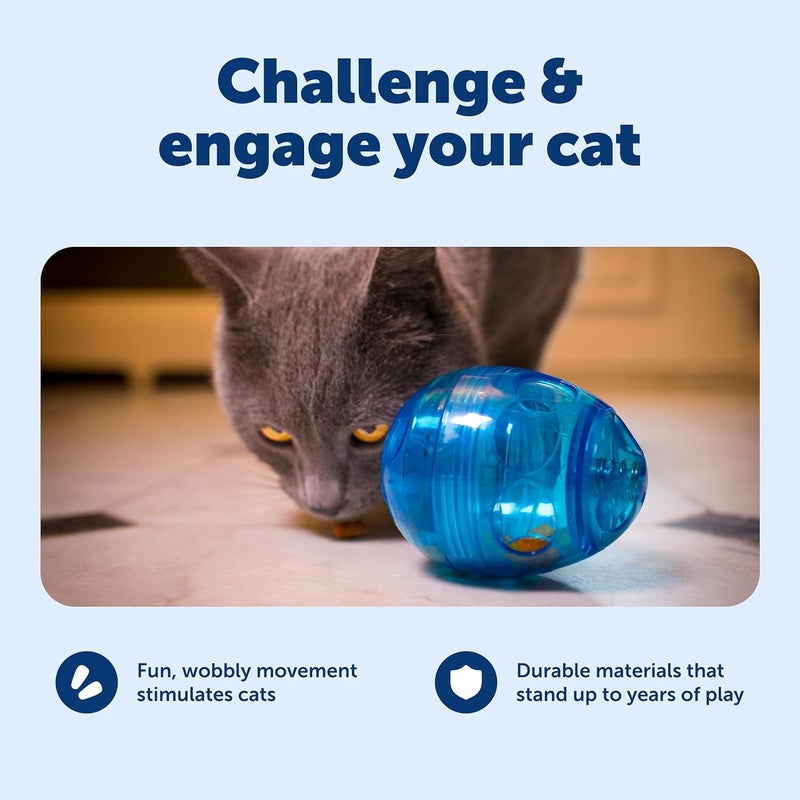 PetSafe FUNKitty Egg Cersizer - Interactive Cat Meal Dispensing Toy for Slow Feeding and Exercise - Image 3