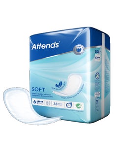 Attends Soft Pads For Bladder Weakness 6, 38 Pcs  - Image 1