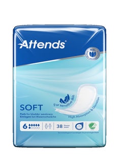 Attends Soft Pads For Bladder Weakness 6, 38 Pcs  - Image 2