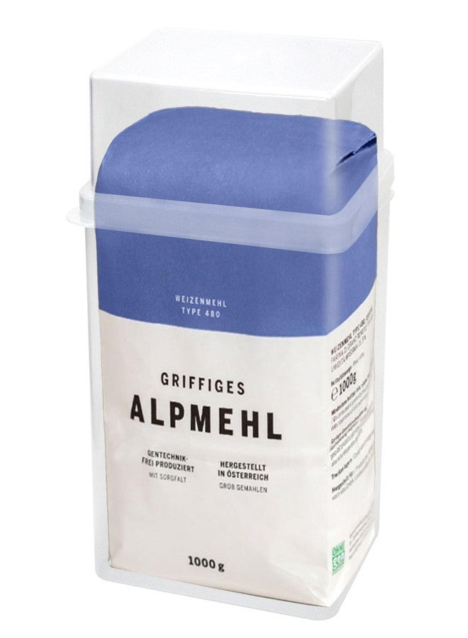 Youngever 2 Pack Plastic Sugar Keeper 5LB, Clear Flour Storage Container, Large Plastic Food Storage Containers - Image 1